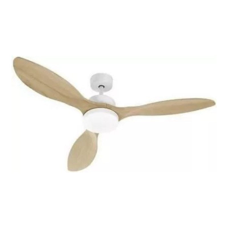 Ventilateur FARELEK OKLAHOMA Blanc & Bois Ventilateur de pl