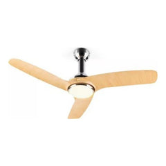 Ventilateur plafonnier KLARSTEIN Silent Service 128cm 25W LED aspect bois