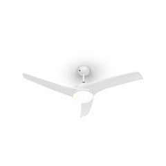 Figo ventilateur de plafond 52" 55 W plafonnier 2x42 W télécommande blanc