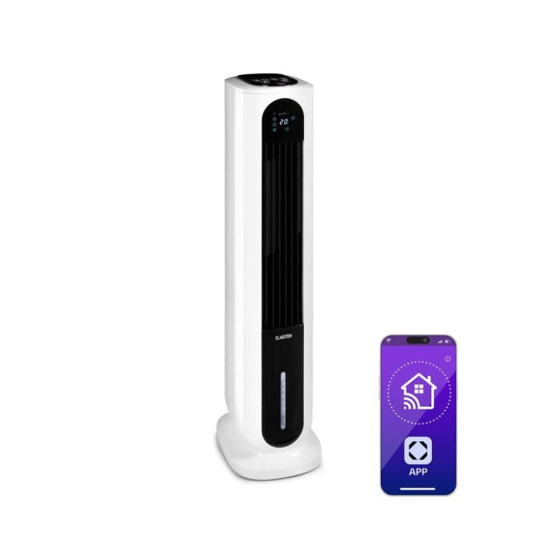 Polar Tower Smart Ventilateur rafaîchisseur d'air 7 L 85W télécommande 5x packs de glace
