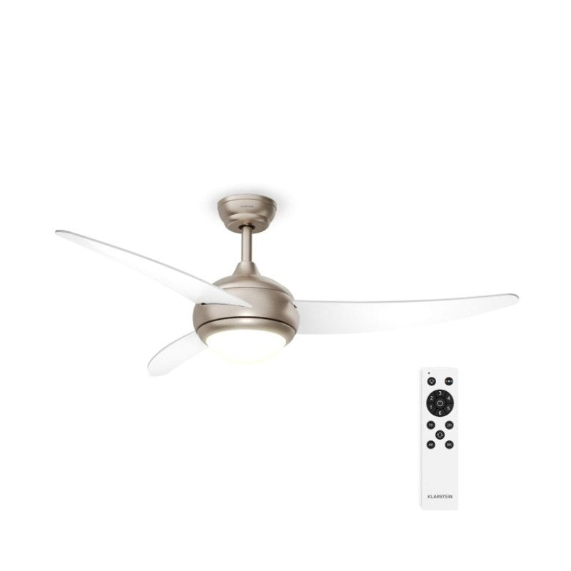 El Paso Ventilateur de plafond avec éclairage | 132 cm | 35 W | Silencieux | Bois