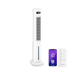 Klarstein Polar Rafraîchisseur d'air à eau connecté | Design pratique, puissance élevée et commande intelligente