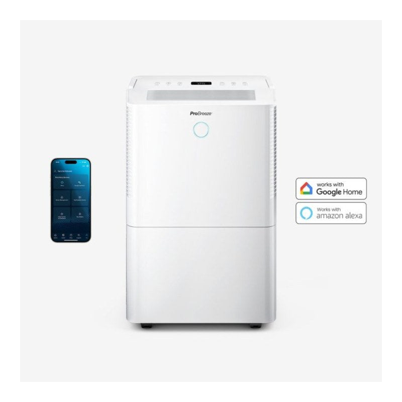 OmniDry 40L Quiet Low Energy Dehumidifier with Laundry Mode and Smart App Control