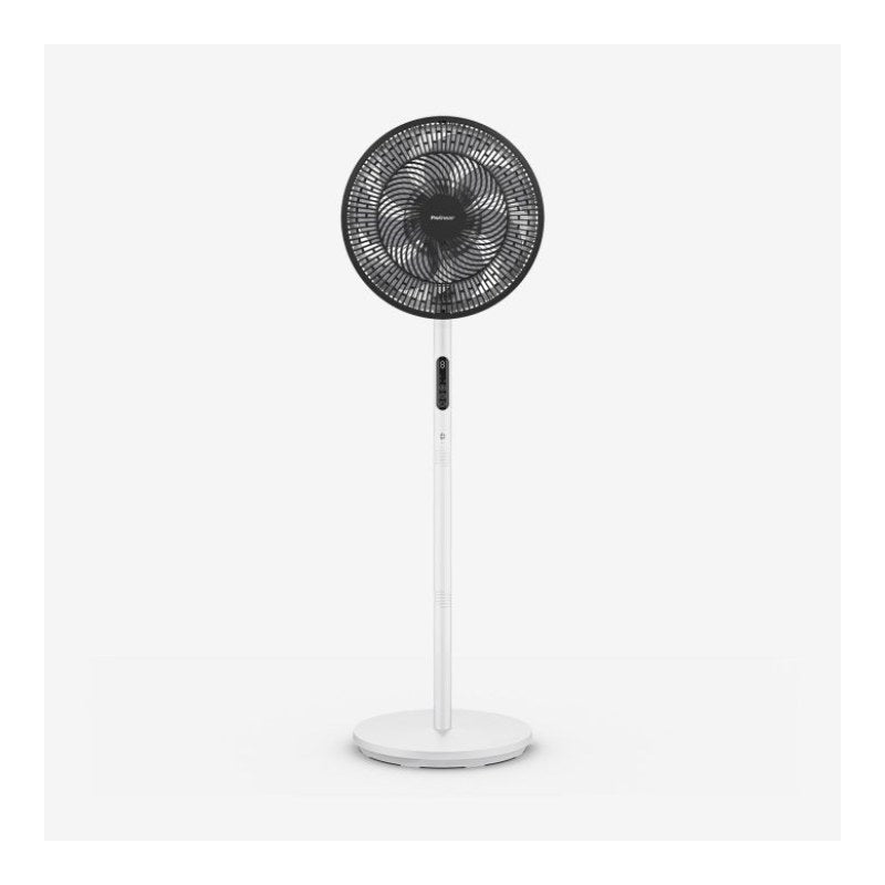 AirFlo™ Slim 109 cm Hybrid Pedestal Fan - Ultra- Quiet Air Circulator - White/Black