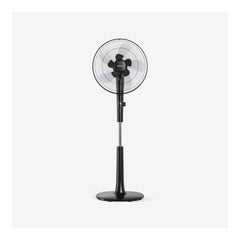 41 cm Pedestal Fan - Low Energy DC Motor, 3 Operating Modes & Remote Control - Black