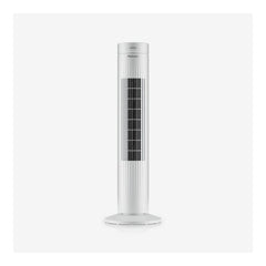 76 cm Oscillating Tower Fan with Touch Panel - White