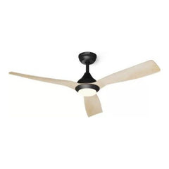 Ventilateur plafonnier KLARSTEIN FijiFlow 2en1 132cm 80W LED App Bois