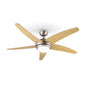 Bolero ventilateur de plafond 2-en-1 134 cm lampe 55 W pales érable télécommande