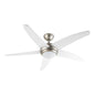 Bolero ventilateur de plafond 134cm éclairage 55W télécommande blanc