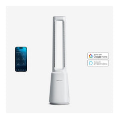OmniAir 104 cm Premium Bladeless Tower Fan and Air Purifier with Smart App Control - White