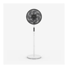 AirFlo™ Slim 109 cm Hybrid Pedestal Fan - Ultra- Quiet Air Circulator - White/Black