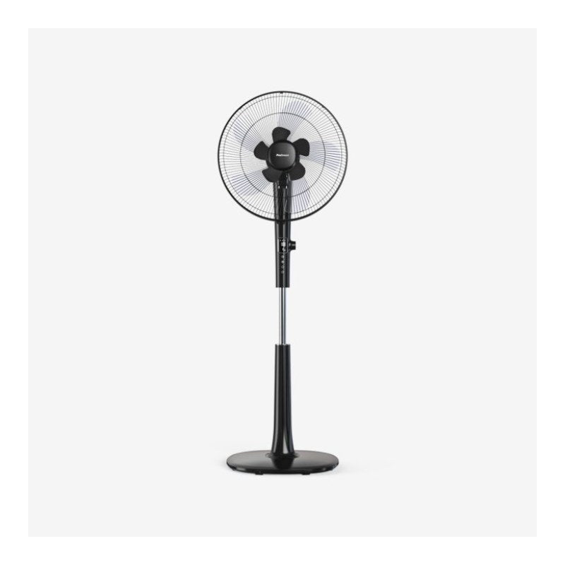 41 cm Pedestal Fan - Low Energy DC Motor, 3 Operating Modes & Remote Control - Black