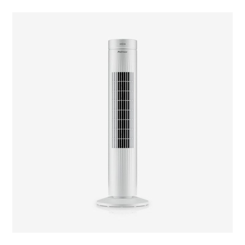 76 cm Oscillating Tower Fan with Touch Panel - White